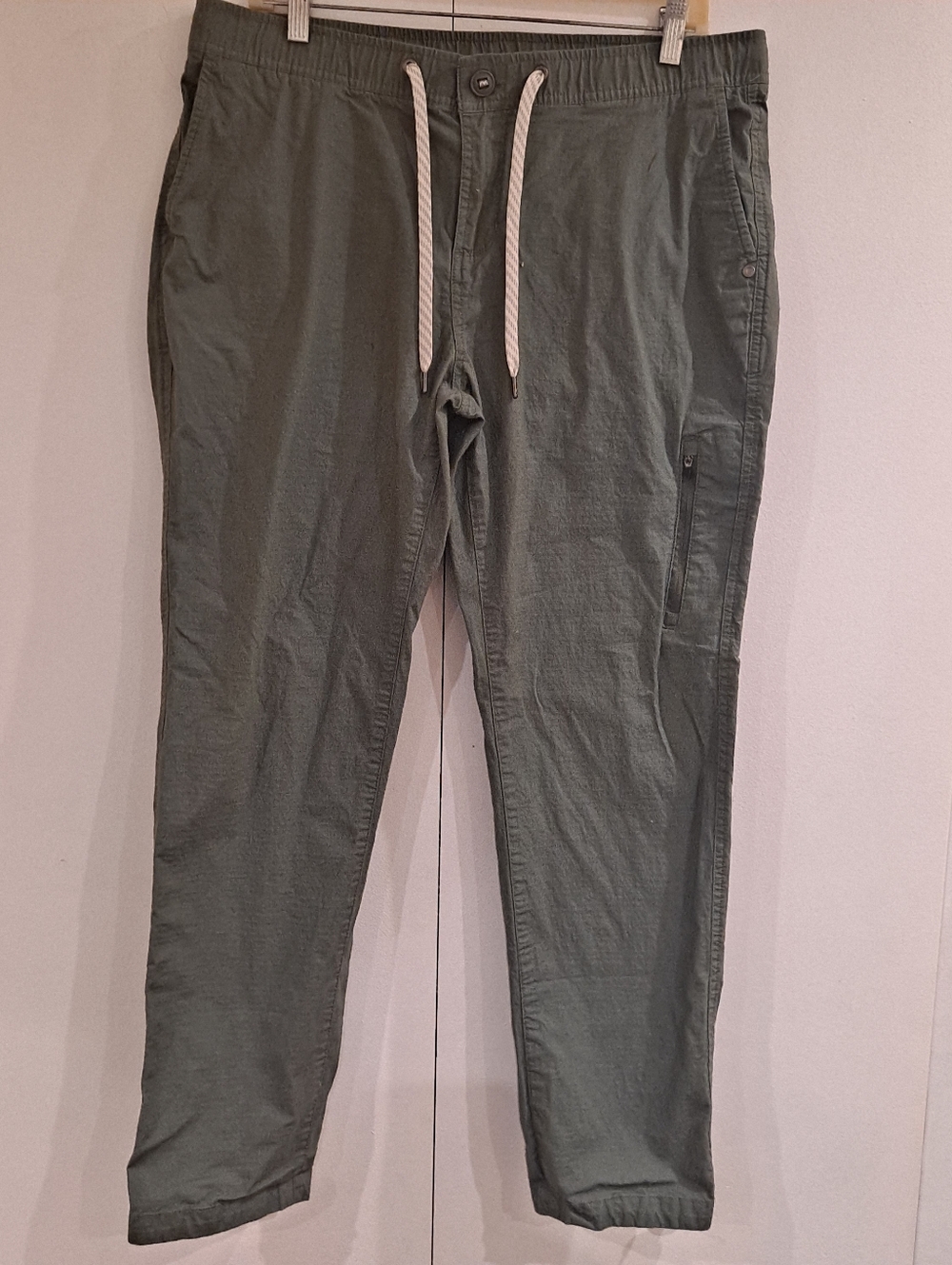 Vuori Mens Green Ripstop Climber Jogger Hiking Drawstring Pants XL